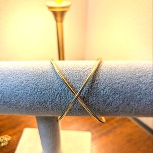 Gold Tone Cuff Bracelet